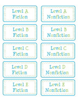 Preview of Guided Reading Book Labels