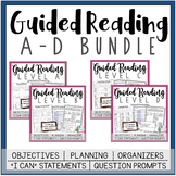 Guided Reading Lesson Plans Bundle: Levels A-D