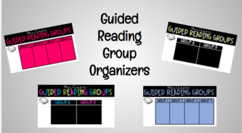 Preview of Guided Reading Center Organizer/Management Tool
