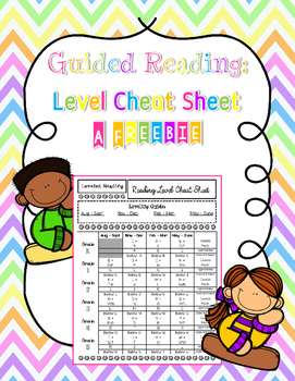 Preview of Guided Reading Chart