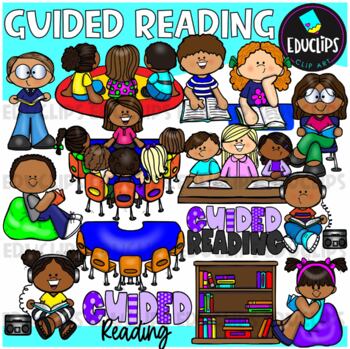 Preview of Guided Reading Clip Art Set (Educlips Clipart)