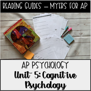 Preview of Guided Reading: Cognitive Psychology Unit for Myers' Psychology For AP