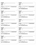 Guided Reading Comment Labels