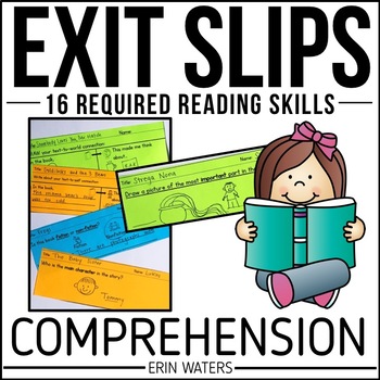 Preview of Guided Reading - Comprehension Exit Slips - Reading Comprehension