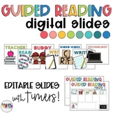 Guided Reading Digital Slides - Editable Presentation with Timers