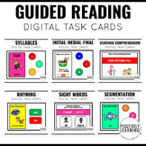 Guided Reading Digital Task Card Centers distance learning