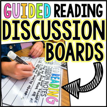 Preview of Guided Reading Discussion Boards