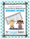 Guided Reading Emergent Word Work: Building Words