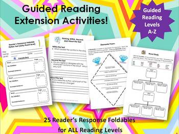 Preview of Guided Reading Extension Activities:  Complete A-Z Package