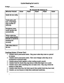 Guided Reading Form for Level E-P