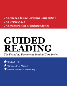 Preview of Guided Reading: Founding Documents Bundle