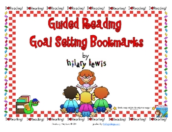 Preview of Guided Reading Goal Setting Bookmarks-FREEBIE