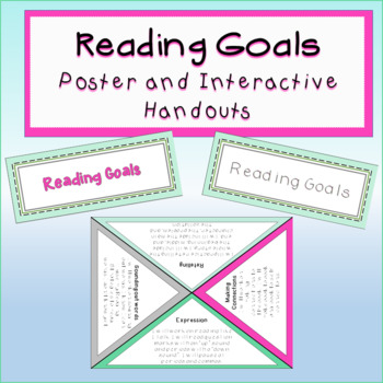Preview of Guided Reading Goals Poster and Interactive Handouts