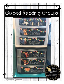 Preview of Guided Reading Group Animal Labels