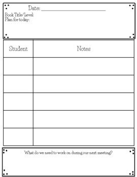 Guided Reading Group Planning by Anna Rose Creations | TpT