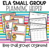 Literacy Small Group Planning Helper