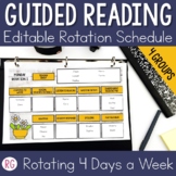 Guided Reading Group Templates Rotation Schedule 4 Days Auto-Fill