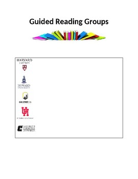 Preview of Guided Reading Group Template