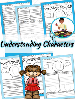 Preview of Understanding Characters Graphic Organizers | Character Traits