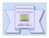 Guided Reading Groups Lesson Plan Templates DRA Levels 1-4