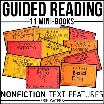 Preview of Guided Reading Gurus: Nonfiction Text Features Printable Mini-Books