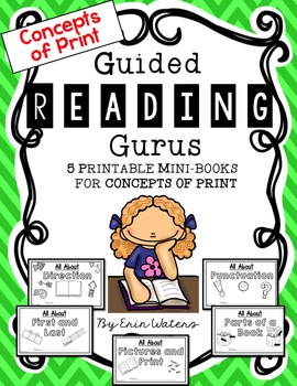Preview of Guided Reading Gurus: Printable Mini-Books for Teaching Concepts of Print