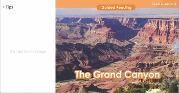 Preview of Guided Reading I Level 6 GR2-L6-U1-LC1-3 The Grand Canyon