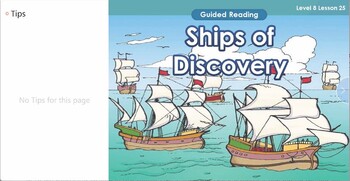 Preview of Guided Reading Level 8 GR2-L8-U1-LC1-25 Ships of Discovery