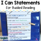 Guided Reading I can statements