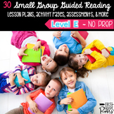 Guided Reading LEVEL E Lesson Plans & Activities Small Group 