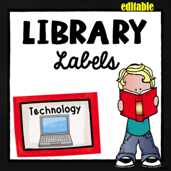 Preview of Editable Library Labels ~ Red