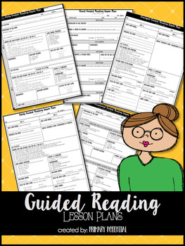 Guided Reading Lesson Plan Formats by Primary Potential | TPT