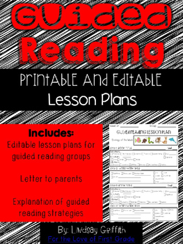 Preview of Guided Reading Lesson Plan Pack