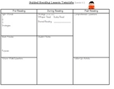 Guided Reading Lesson Plan Template (Levels A-N)