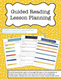 Guided Reading Lesson Plan Template and Instructions