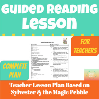 Preview of Guided Reading Lesson Plan based on Sylvester and the Magic Pebble