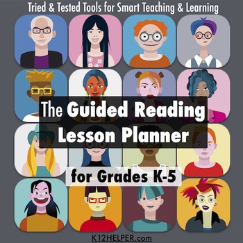 Preview of K-5 Guided Reading Lesson Planner: for Google Drive w/ CCSS