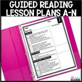 Guided Reading Lesson Plans Levels A-N | Guided Reading Lesson Plan Templates
