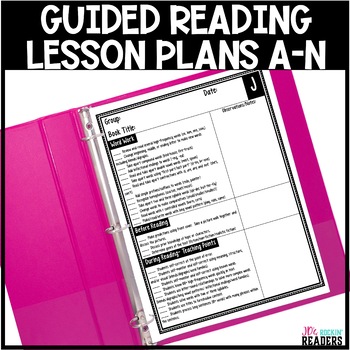 Preview of Guided Reading Lesson Plan Template - Guided Reading Lessons - Small Group