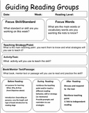 Guided Reading Lesson Template