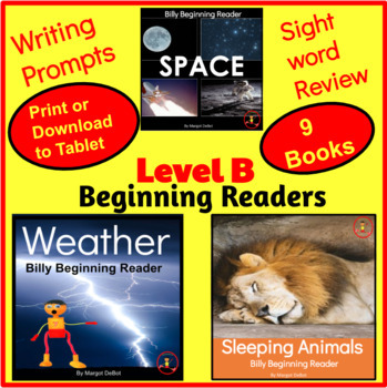 Guided Reading Level 2 or B Billy Beginning Reader Bundle