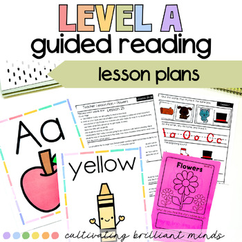 Preview of Guided Reading Level A Lesson Plans & Activities with Decodable Readers NO PREP