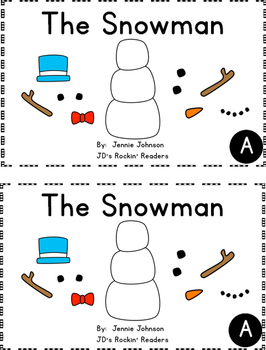 Guided Reading Level A Lesson Plans and Activities- The Snowman | TpT