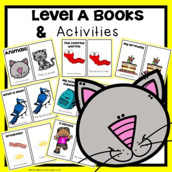 Preview of Guided Reading Level A Books and Activities