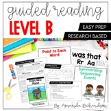 Guided Reading Level B Lesson Plans and Activities