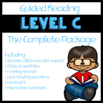 Preview of Guided Reading Level C: The Complete Package - Distance Learning