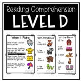 Reading Comprehension Passages Level D