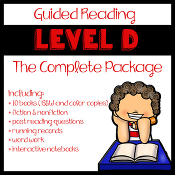 Preview of Guided Reading Level D: The Complete Package - Distance Learning