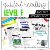 Guided Reading Level F Lesson Plans and Activities