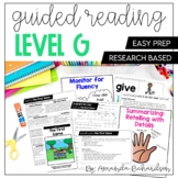 Guided Reading Level G Lesson Plans and Activities